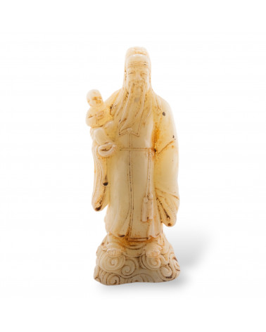 Soprammobile Statue Di Giada Giadeite Inciso A Mano 22cm-STATUETTES | Worldofjewel.com