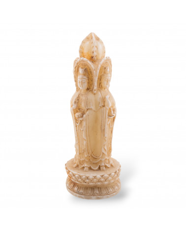 Soprammobile Statue Di Giada Giadeite Inciso A Mano 26cm-STATUETTES | Worldofjewel.com