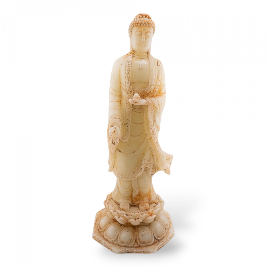 Statuette ornementale en jade jadéite gravée à la main, 28 cm-SCULPTURES ET ORNEMENTS SCULPTÉS À LA MAIN EN PIERRES DURES | Worldofjewel.com