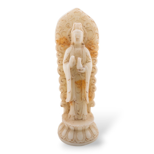 Hand-Engraved Jadeite Jade Statue Ornament 30cm