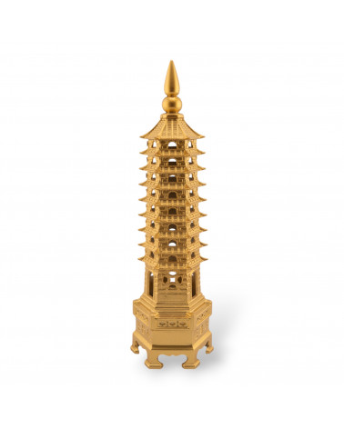 Soprammobile Statua Di Ottone Pagoda 26cm-STATUETTES | Worldofjewel.com
