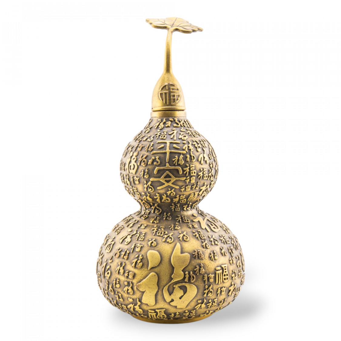 Soprammobile Statua Di Ottone Zucca Decorata 18x24cm-STATUETTES | Worldofjewel.com