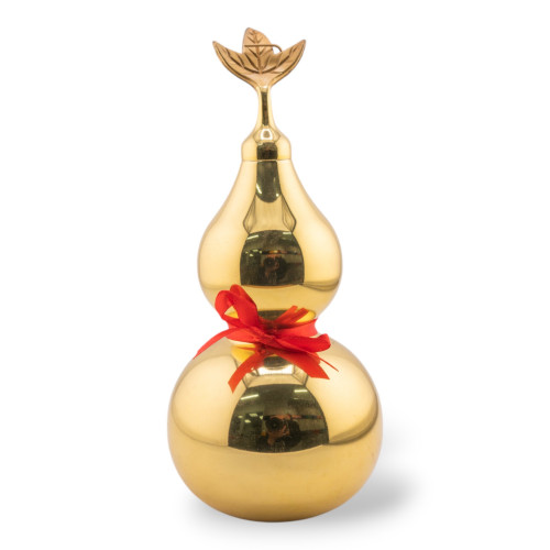 Estatua de calabaza ornamental de latón de 18,5 cm