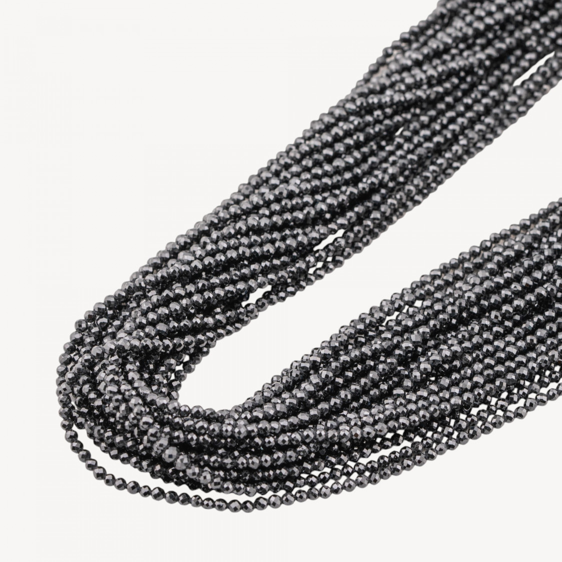 Zirconi Perline Sfaccettate 2mm -8 Nero Jet-MICRO PERLINE DI ZIRCONI 2MM PER GIOIELLI FAI DA TE | Worldofjewel.com