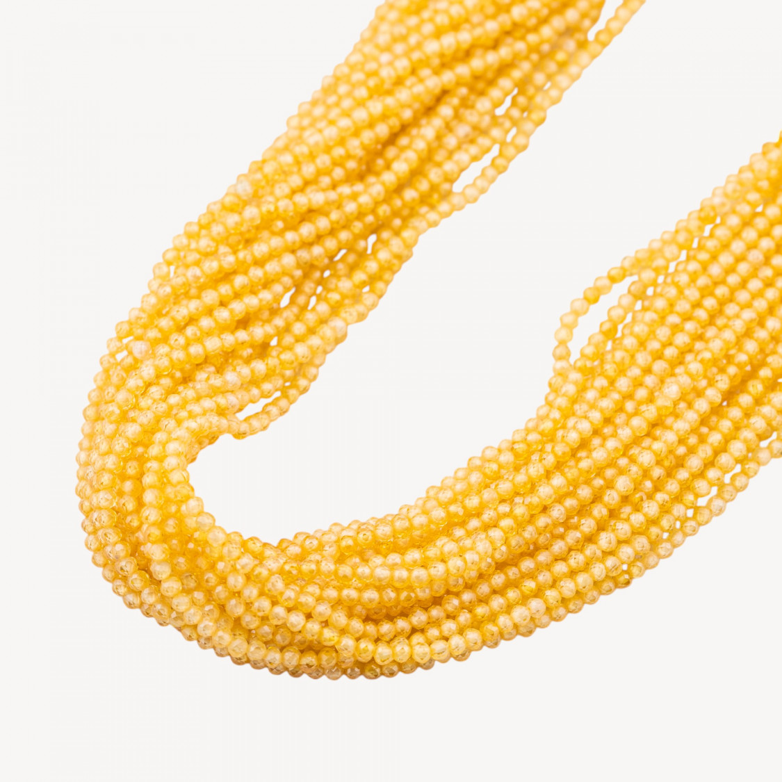 Zirconi Perline Sfaccettate 2mm -11 Topazio Giallo-MICRO PERLINE DI ZIRCONI 2MM PER GIOIELLI FAI DA TE | Worldofjewel.com