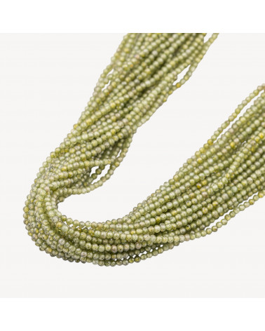 Zirconi Perline Sfaccettate 2mm Verde Olivina-ZIRCONS | Worldofjewel.com
