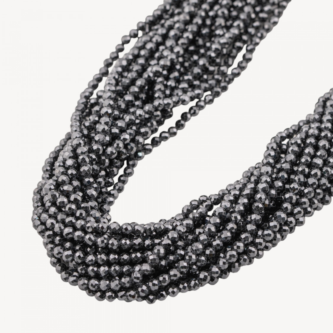 Zirconi Perline Sfaccettate 3mm Nero Jet-ZIRCONS | Worldofjewel.com