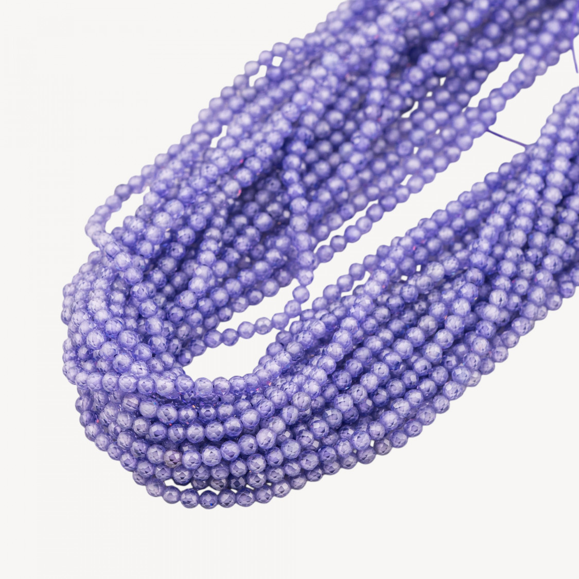 Zirconi Perline Sfaccettate 3mm Viola Intenso-ZIRCONS | Worldofjewel.com