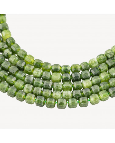 Giada Taglio Rigido Cubo Sfaccettato 6mm Olivina-GIADA | Worldofjewel.com