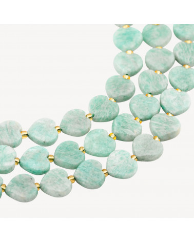 Amazonite Cuore Piatto Sfaccettato 12mm-AMAZONITE | Worldofjewel.com