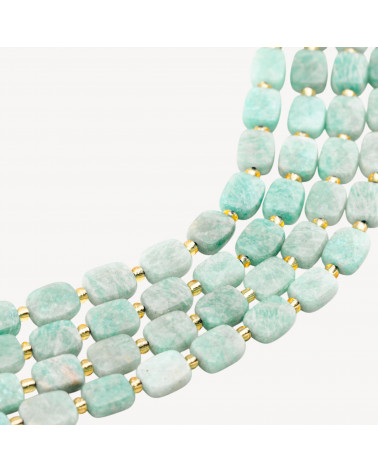 Amazonite Rettangolo Piatto Sfaccettato 8x10mm-AMAZONITE | Worldofjewel.com