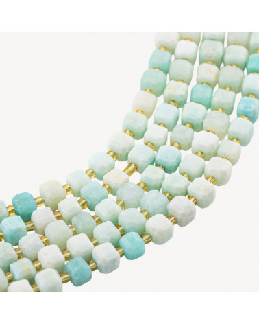 Amazzonite Taglio Rigido Cubo Sfaccettato 8mm-ΠΡΟΣΩΠΗ 8mm | Worldofjewel.com