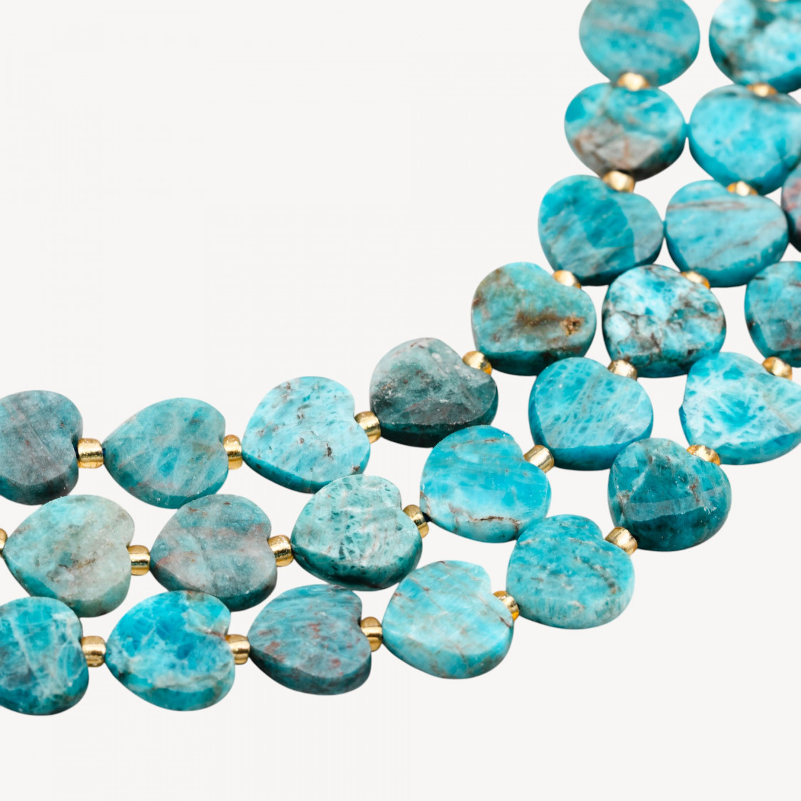 Apatite en forme de cœur à facettes plates de 12 mm-APATITE | Worldofjewel.com