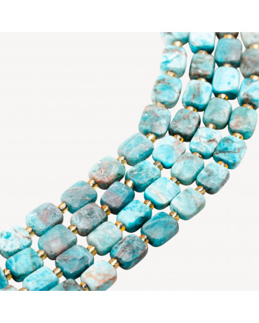 Apatite Rettangolo Piatto Sfaccettato 8x10mm-Apatit | Worldofjewel.com