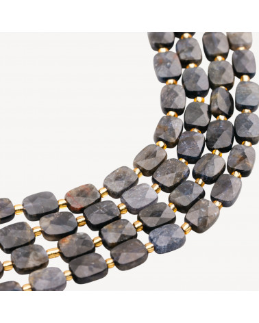 Cianite Grezzo Rettangolo Piatto Sfaccettato 8x10mm-CYANIT | Worldofjewel.com