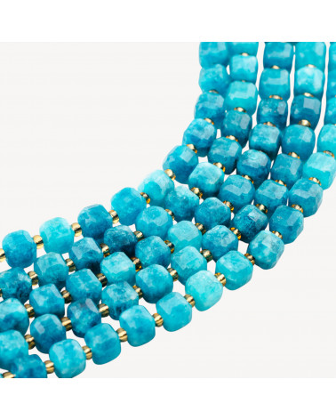 Giada Taglio Rigido Cubo Sfaccettato 8mm Blu-JADE | Worldofjewel.com
