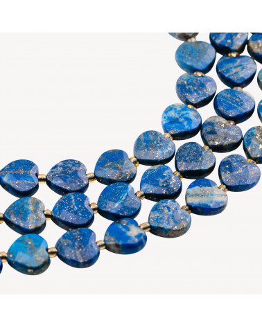 Lapislazzuli Cuore Piatto Sfaccettato 12mm-LAPISLAZZULI | Worldofjewel.com
