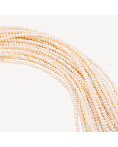 Perle Di Fiume Microperle Tondo 3,5-3,0mm Bianco-MICROPERLE | Worldofjewel.com