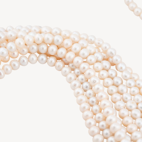 Perle Di Fiume Tonde 6,0-6,5mm Bianco-PERLE DI ACQUA DOLCE 4-6MM PERLE COLTIVATE | Worldofjewel.com