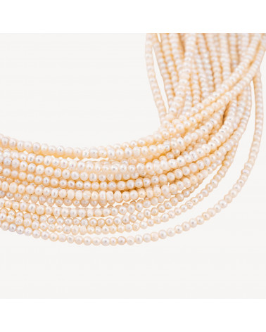 Perle Di Fiume Microperle Tondo 3-3,5mm A Bianco-MICROPERLE | Worldofjewel.com