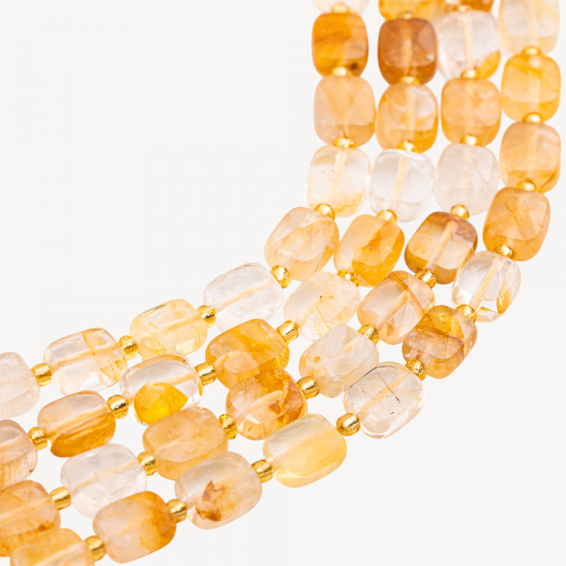 Cuarzo hematoide amarillo plano y rectangular facetado de 8 x 10 mm-CUARZO HEMATOIDE | Worldofjewel.com