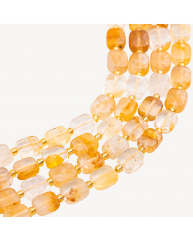 Quarzo Ematoide Giallo Rettangolo Piatto Sfaccettato 8x10mm-QUARZO EMATOIDE | Worldofjewel.com