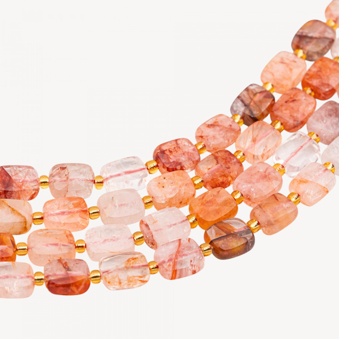 Quarzo Ematoide Rettangolo Piatto Sfaccettato 8x10mm-ΑΙΜΑΤΟΕΙΔΗΣ ΧΑΛΑΖΙΑΣ | Worldofjewel.com