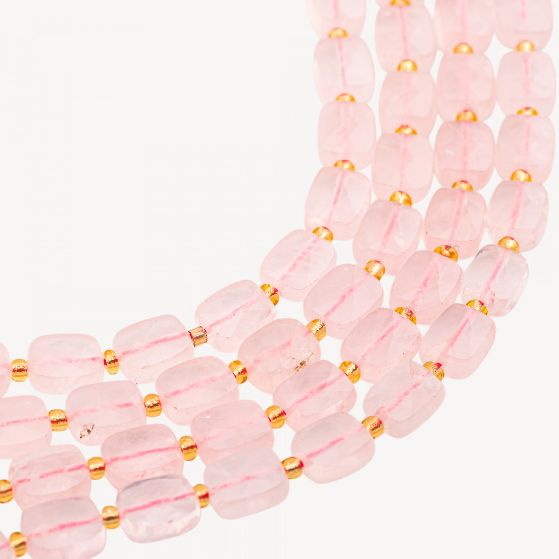 Rose Quartz Flat Rectangle Faceted 8x10mm-ROSE QUARTZ | Worldofjewel.com