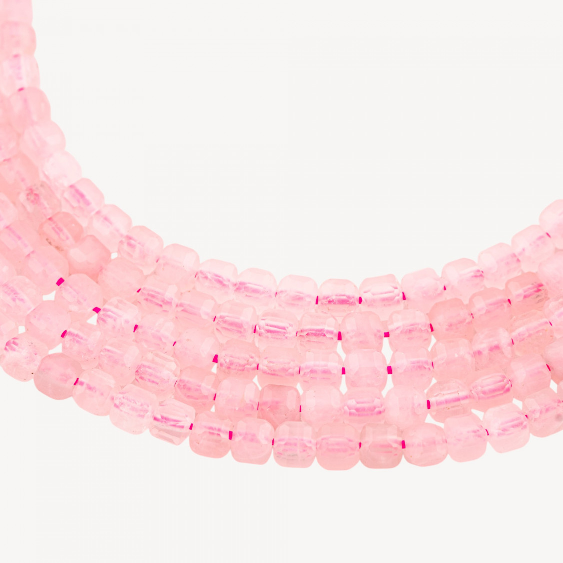 Quarzo Rosa Taglio Rigido Cubo Sfaccettato 6mm-ROSE QUARTZ | Worldofjewel.com