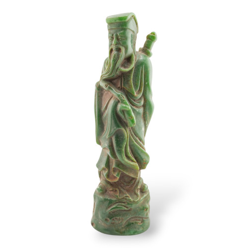 Green Jadeite Jade Statue Ornament 20-24cm