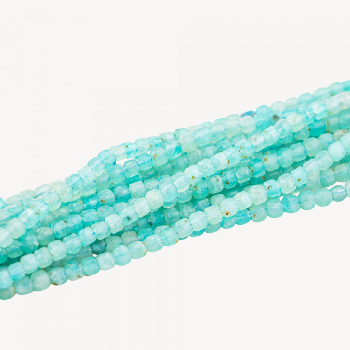 Acquamarina Cubi Taglio Rigido Sfaccettato 3mm-AQUAMARIN | Worldofjewel.com