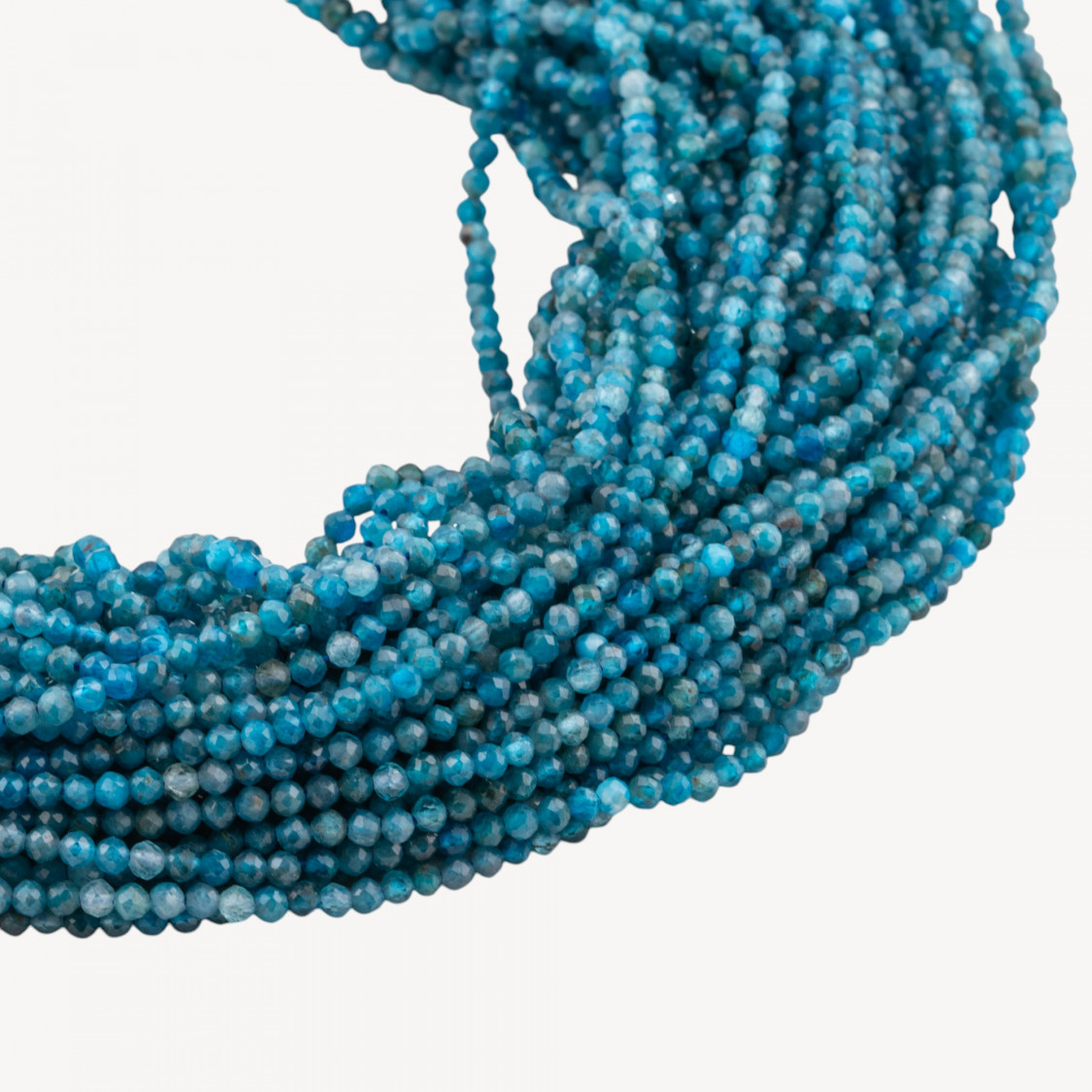 Apatite Perlina Tonda Sfaccettata Diamond Cut 3mm-AGATE | Worldofjewel.com