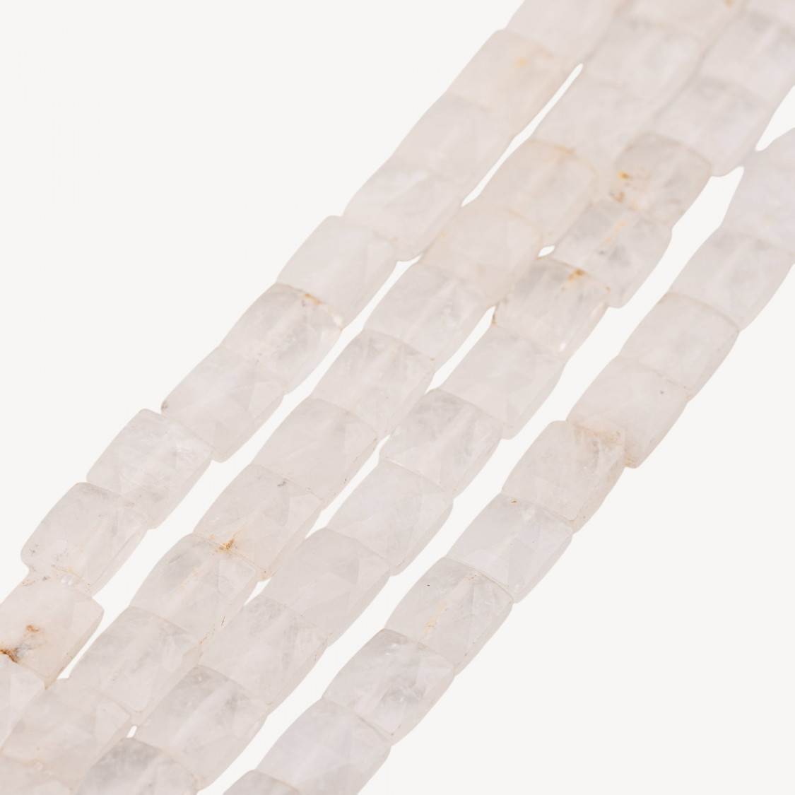 Rock Crystal Flat Rectangle Faceted Hard Cut 8x10mm-ROCK CRYSTAL | Worldofjewel.com