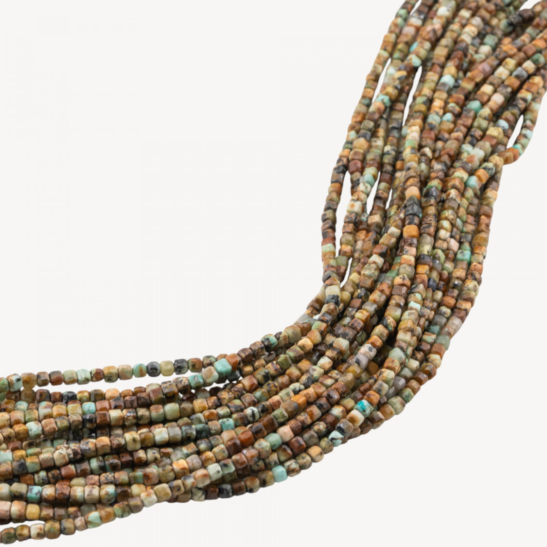 Diaspro Africano Cubi Taglio Rigido Sfaccettato 2,5mm-JASPIS | Worldofjewel.com
