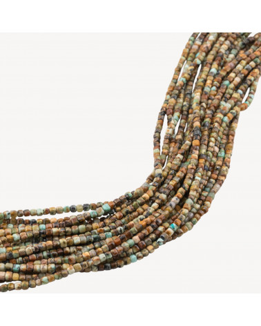 Diaspro Africano Cubi Taglio Rigido Sfaccettato 2,5mm-JASPIS | Worldofjewel.com