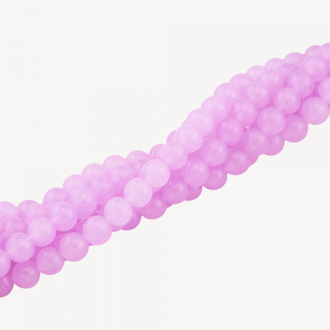 Lilas Jade Glacé Lisse Rond 6 mm-JADE DE GLACE | Worldofjewel.com