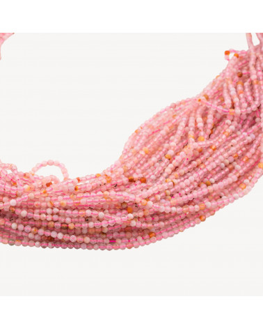Opale Rosa Perlina Tonda Sfaccettata Diamond Cut 2mm-ÁGATA | Worldofjewel.com