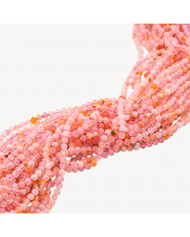 Opale Rosa Perlina Tonda Sfaccettata Diamond Cut 3mm-ÁGATA | Worldofjewel.com