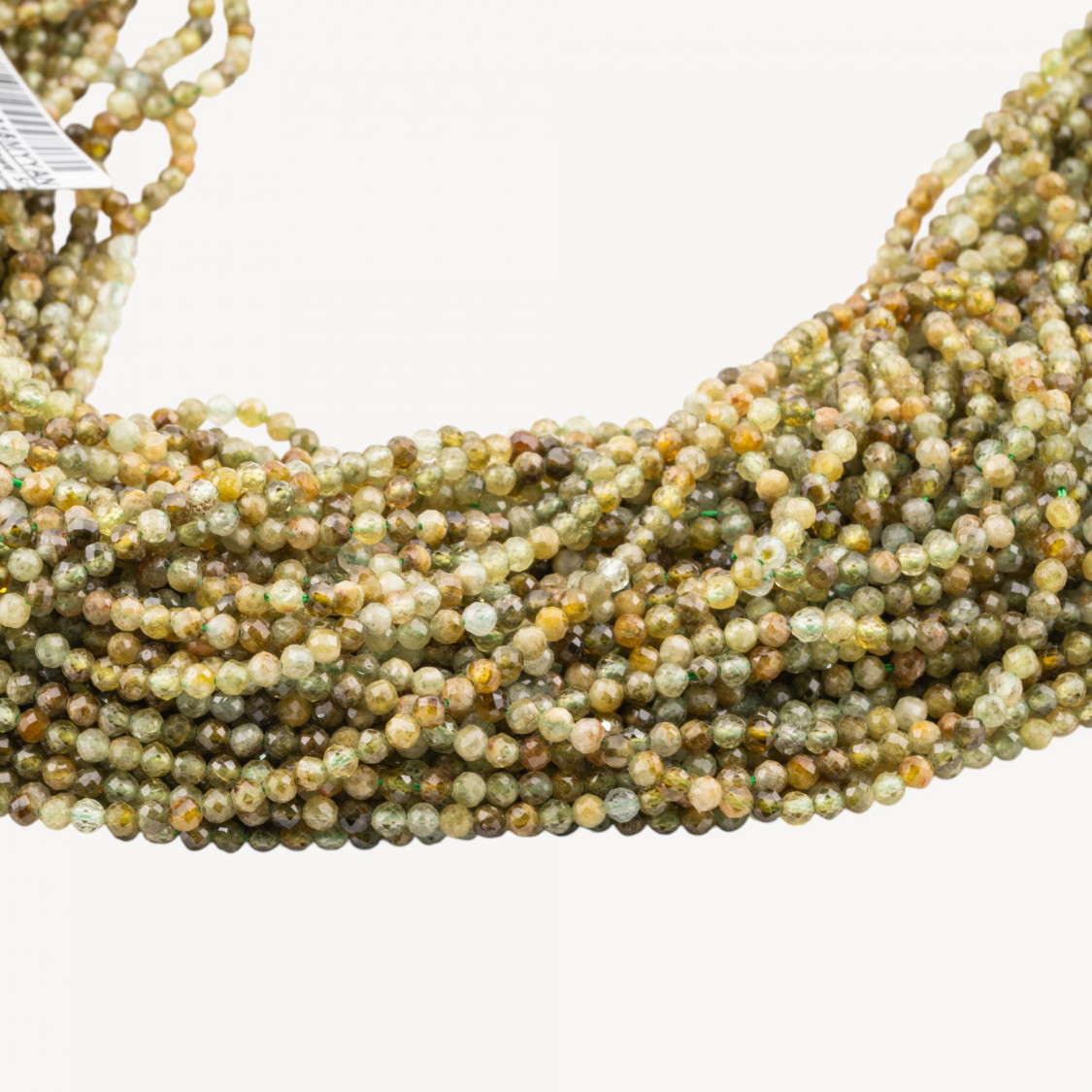 Peridot Perlina Tonda Sfaccettata Diamond Cut 3mm-ΝΕΦΡΙΤΗΣ | Worldofjewel.com