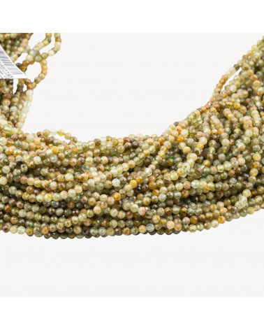 Peridot Perlina Tonda Sfaccettata Diamond Cut 3mm-ΝΕΦΡΙΤΗΣ | Worldofjewel.com