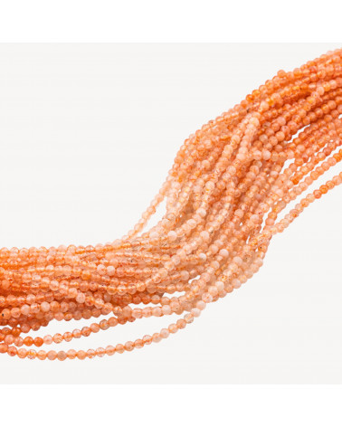 Pietra Del Sole Perlina Tonda Sfaccettata Diamond Cut 2,5mm-STONE OF THE SUN | Worldofjewel.com