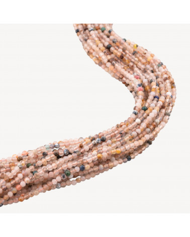 Quarzi Mix Perlina Tonda Sfaccettata Diamond Cut 2mm-QUARZI | Worldofjewel.com