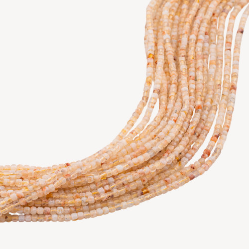 Quarzo Citrino Cubo Taglio Rigido Sfaccettato 2,5mm-CITRINE QUARTZ | Worldofjewel.com
