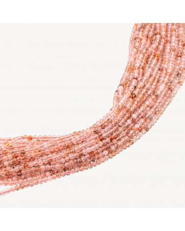 Quarzo Ematoide Perlina Tonda Sfaccettata Diamond Cut 2mm-ΑΙΜΑΤΟΕΙΔΗΣ ΧΑΛΑΖΙΑΣ | Worldofjewel.com