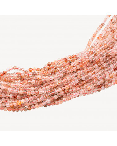 Quarzo Ematoide Perlina Tonda Sfaccettata Diamond Cut 3mm-CABOCHON BORDÉ ET SERTI | Worldofjewel.com