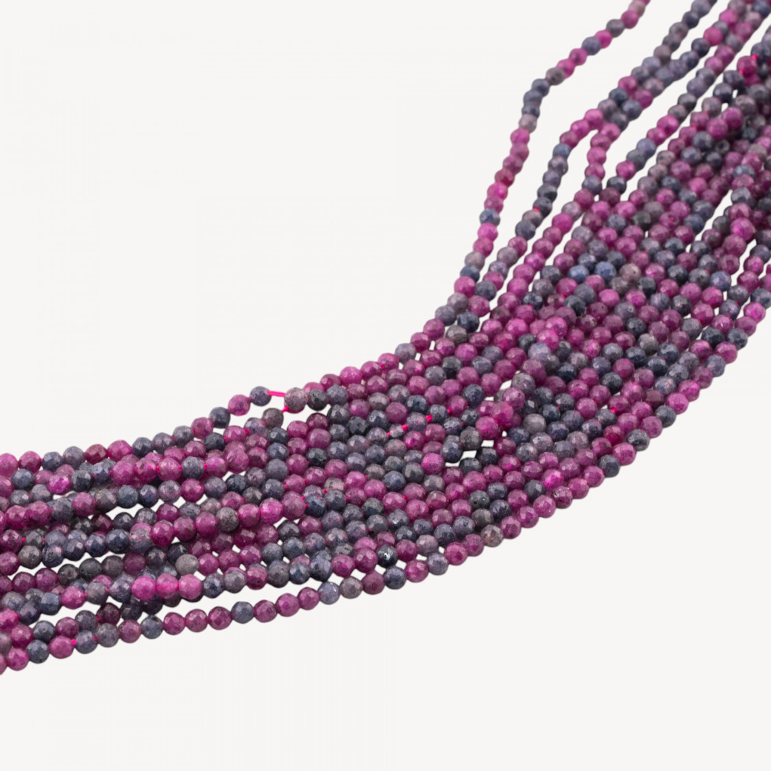 Radice Di Rubino Scuro Perlina Tonda Sfaccettata Diamond Cut 2,8mm-RUBINO E ZAFFIRO | Worldofjewel.com