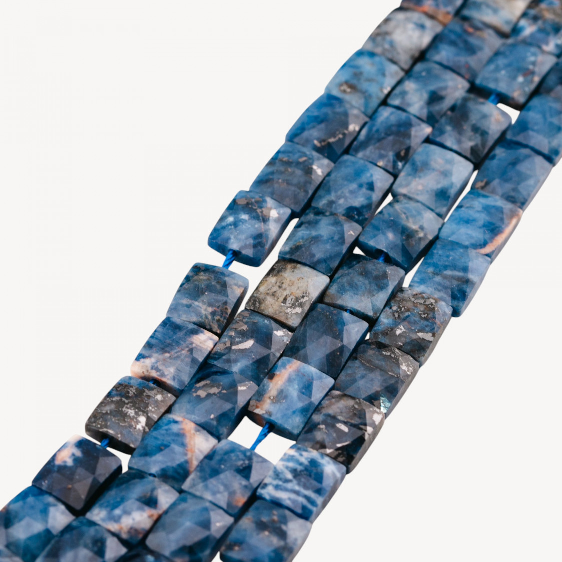 Sodalite Flat Rectangle Faceted Hard Cut 8x10mm-SODALITE | Worldofjewel.com