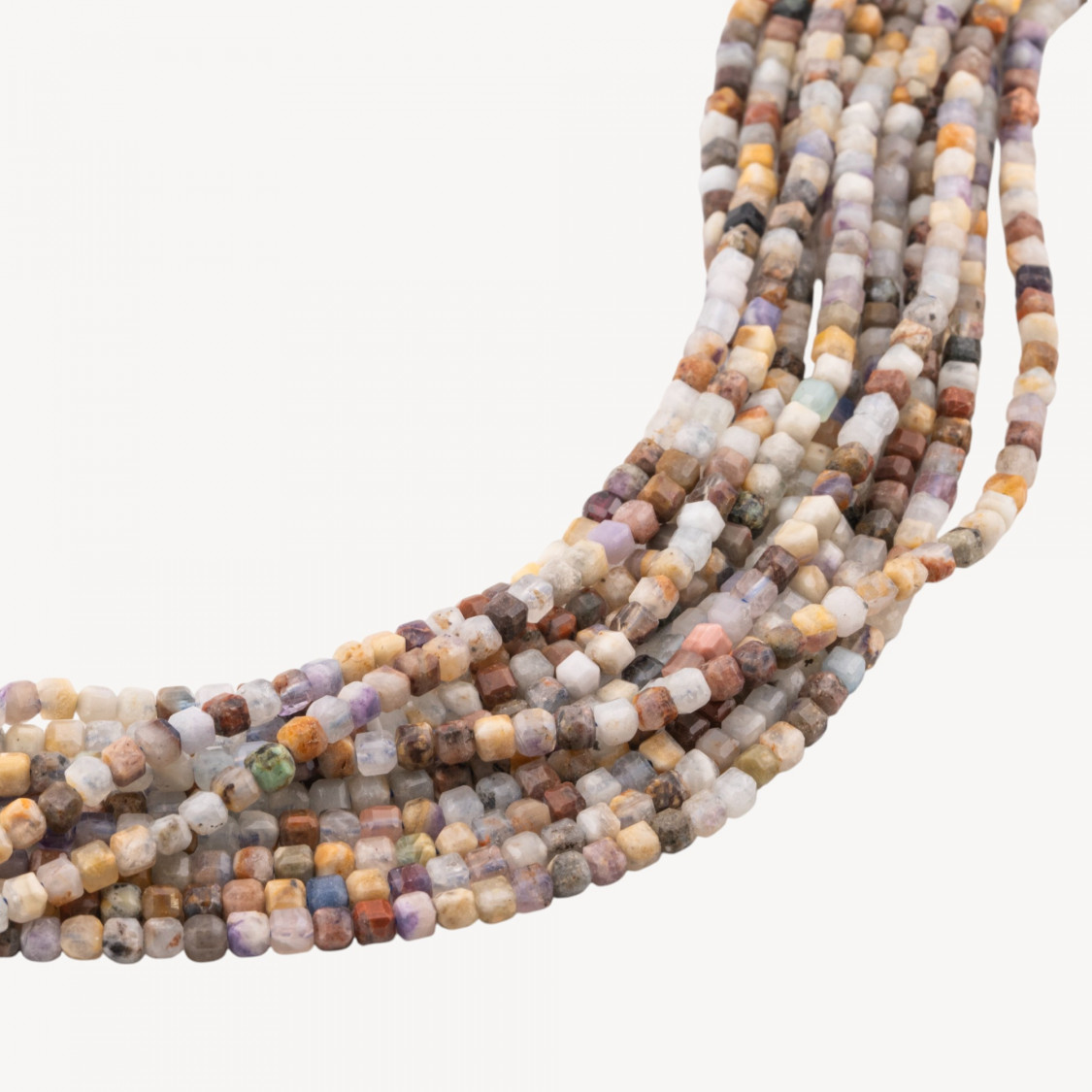 Tormalina Grezza Multicolor Cubi Taglio Rigido Sfaccettato 3,5mm-MULTICOLOR | Worldofjewel.com