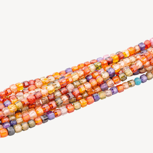 3mm Multicolor Rigid Cut Cubic Zirconia