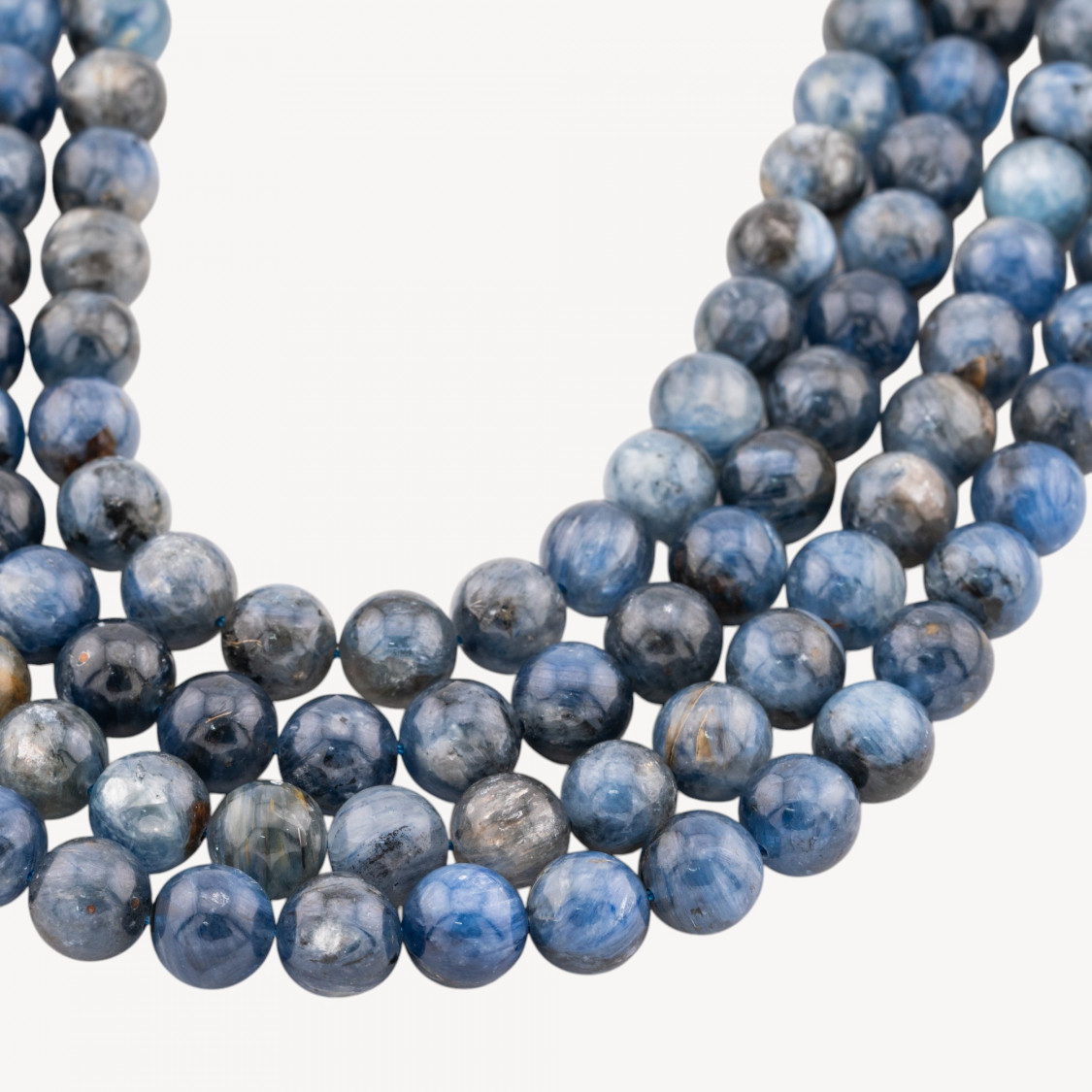 Cianite Perlina Tonda Liscia 10mm Scuro-CYANIT | Worldofjewel.com
